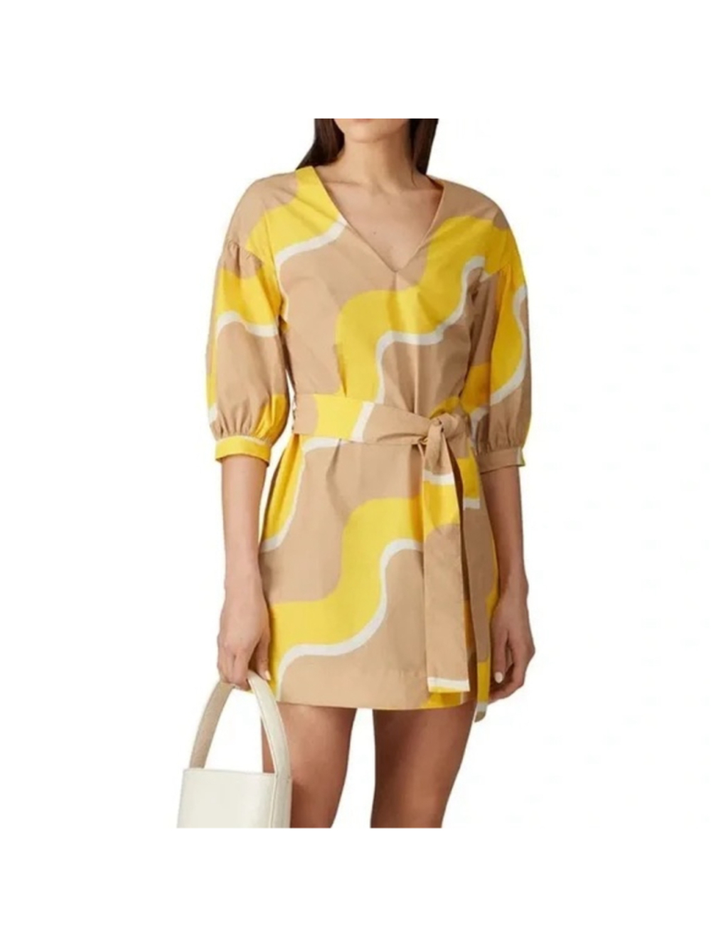 Women's Chinti & Parker Dress Size 2 Yellow Tan